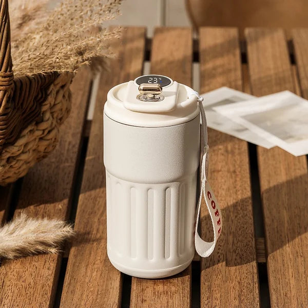 Coffee Thermos With Temperature Display